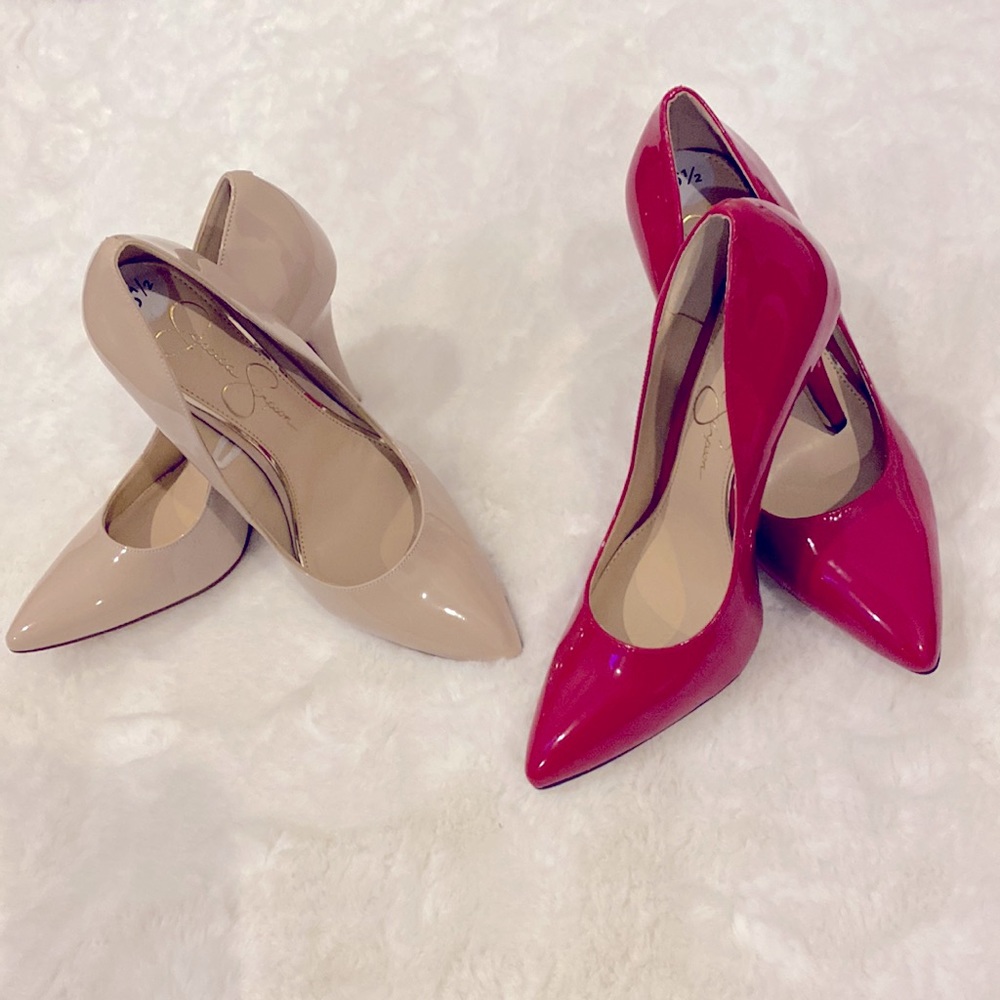 2 pair,Jessica Simpson, pointed toe heels, Size 6.5